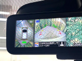 【アラウンドビューモニター】専用のカメラにより、上から見下ろしたような視点で360度クルマの周囲を確認することができます☆死角部分も確認しやすく、狭い場所での切り返しや駐車もスムーズに行えます。