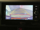 バックギアに入れると、このように後方が映し出されます!駐車の際とても安心!便利!最終確認はご自身の目と耳で必ず行ってください!