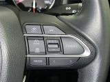 ステアリングスイッチ付き。前方から目を離すことなく操作することが可能です。