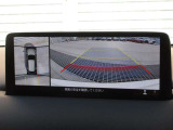 車両の前後左右にある4つのカメラを合成することで、まるでご自身のクルマを空から見ているような俯瞰での映像を映し出してくれます。バック時ももちろんのこと、前進時に視界の悪い交差点でも役に立ちますね。