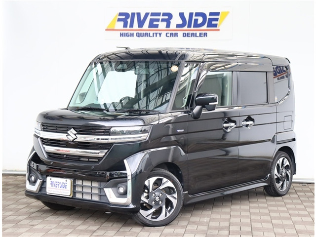 スペーシアカスタム ハイブリッド(HYBRID) XSターボ ワンオーナー メーカー9型ナビ ...