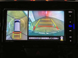 複数のカメラの映像をもとに、クルマを真上から見ているような映像をドライバーに提供し駐車をサポートする機能です。