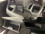 収納スペースや、ドリンクホルダーもついています。長距離ドライブで活躍する必需品ですね♪