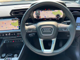 ステアリングホイール 3スポーク レザー マルチファンクション パドルシフト