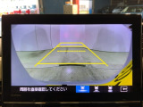 リアカメラ付で、後方をナビ画面で確認。車庫入れも安心です。もちろん、バックギアと連動しています。