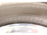 155/65R14    車両装着タイヤサイズです。 タイヤのご相談もトヨタモビリティ石川にお任せください