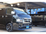 【新車 新型 9型ハイエース ダークプライムⅡディーゼル2WD】ベッドキット&両側パワースライドドア♪