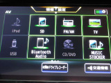 フルセグTV視聴可能・CD/DVD再生機能付きで、Bluetoothオーディオや音楽レコーディングにも対応しており、車内のエンターテインメントが充実しております ♪