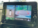 【アラウンドビューモニター】専用のカメラにより、上から見下ろしたような視点で360度クルマの周囲を確認することができます☆死角部分も確認しやすく、狭い場所での切り返しや駐車もスムーズに行えます。