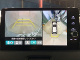 リアカメラ付で、後方をナビ画面で確認。車庫入れも安心です。もちろん、バックギアと連動しています。