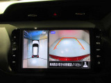 空から見ているような視点でクルマの周囲が確認できるモニター。クルマの真上から見ているかのような映像によって周囲の状況を知ることで駐車を容易に行うための支援技術です