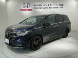 全国納車可 第三者機関証明書付 H SENSING 新車保証 試乗車 ワンオーナー ナビLXM-242ZFNI TV Rカメラ装備のオデッセイ e:HEVアブソルートEXブラックエディション入庫
