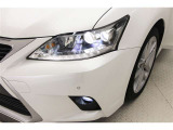 LEDヘッドライトです。デザイン性がよくとても明るいので、夜間の走行や悪天候でも安心です。しかも長寿命!