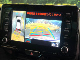 【パノラミックビューモニター】専用のカメラにより、上から見下ろしたような視点で360度クルマの周囲を確認することができます☆死角部分も確認しやすく、狭い場所での切り返しや駐車もスムーズに行えます。