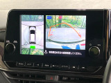 【アラウンドビューモニター】専用のカメラにより、上から見下ろしたような視点で360度クルマの周囲を確認することができます☆死角部分も確認しやすく、狭い場所での切り返しや駐車もスムーズに行えます。
