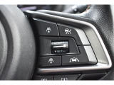 アイサイトの操作スイッチ。クルーズコントロールと連動し、前方車両についていくこともできます。