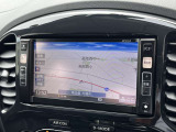 ナビ画面のアップ写真です。画面が大きく操作がしやすいです。ワンセグTV・Bluetoothオーディオ・CD・DVDビデオの再生が可能です。