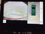 パノラミックビューモニター付きです。車両を上から見たような映像を画面に表示。運転席からの目視だけでは見にくい車両周辺の状況をリアルタイムでしっかりと確認できます。