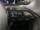 ステアリング右側のスイッチになります。全車追従機能付きクルーズコントロールが付いているので長距離運転も快適に運転できます。