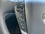 オーデイオやナビのコントロールができるスイッチ、運転中は手を放さず手元で操作可能なんです!