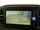 車庫入れの強い味方。後退時の死角をチェックするために便利です。