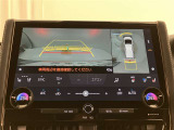 安全機能のバックモニター&全周囲モニターも装備です。