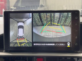 【パノラミックビューモニター】専用のカメラにより、上から見下ろしたような視点で360度クルマの周囲を確認することができます☆死角部分も確認しやすく、狭い場所での切り返しや駐車もスムーズに行えます。