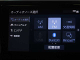 ディスプレイオーディオを装備。スマートフォンと車を繋ぐことで、これまでのナビに加えて色々なサービスが楽しめます。