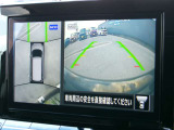 アラウンドビューモニター。クルマを上空から見下ろしているかのような映像で、駐車の際、周囲の安全を確認できます!