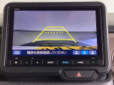 便利な3ビュー切り替え、ガイド線表示付きのバックカメラです。後退時、後方の視界をサポートします