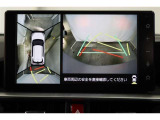 車両を上から見たような映像表示するパノラミックビューモニター付き!