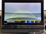 便利な3ビュー切り替え、ガイド線表示付きのバックカメラです。後退時、後方の視界をサポートします