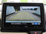 リアワイドカメラシステム!従来の視野に加えて、後方側方を約180&deg;まで見えるワイドビューと、後方を真上から見たような視野で駐車時などに便利なトップダウンビューの3つの視野があります!