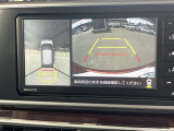 全方位モニターです!上空から貴方のお車をモニタニングしている様に車両の周りの安全確認が出来ます!