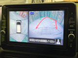 【アラウンドビューモニター】専用のカメラにより、上から見下ろしたような視点で360度クルマの周囲を確認することができます☆死角部分も確認しやすく、狭い場所での切り返しや駐車もスムーズに行えます。