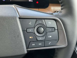 ナビの音量など車両情報を手元で操作できるハンドルスイッチ付き。