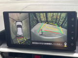 【パノラミックビューモニター】専用のカメラにより、上から見下ろしたような視点で360度クルマの周囲を確認することができます☆死角部分も確認しやすく、狭い場所での切り返しや駐車もスムーズに行えます。