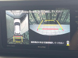 【パノラミックビューモニター】専用のカメラにより、上から見下ろしたような視点で360度クルマの周囲を確認することができます☆死角部分も確認しやすく、狭い場所での切り返しや駐車もスムーズに行えます。