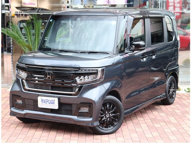 N-BOXカスタム L スタイルプラス ブラック 純正9型ナビ Bカメラ 前後ドラレコ ETC