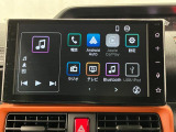 【9インチスマホ連携ディスプレイオーディオ】 対応しているスマホアプリを大画面で使えます!フルセグテレビやラジオの視聴、Bluetooth接続による音楽鑑賞、ハンズフリー通話なども利用可能です。