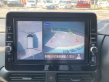 アラウンドビューモニターです☆車の前後左右にカメラがついており駐車時には上から車を見たような画面が見れますので、4方向の状況を確認することができる便利な機能です☆