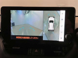 複数のカメラの映像をもとに、クルマを真上から見ているような映像をドライバーに提供し駐車をサポートする機能です。