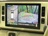 【パノラマモニター】専用のカメラにより、上から見下ろしたような視点で360度クルマの周囲を確認することができます☆死角部分も確認しやすく、狭い場所での切り返しや駐車もスムーズに行えます。