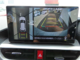 (全周囲モニター)車を上から見たような映像で死角もバッチリ確認できます。