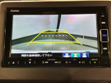 リバースギアに入れるだけで後方の表示へ切り替わります。夜間や雨の日の駐車も楽になりますよ。
