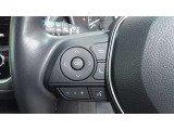 ステアリングスイッチ付き。前方から目を離すことなく操作することが可能です。