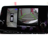 ガイドライン付きバックカメラ360度全方位アラウンドビューモニター