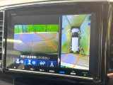 【マルチビューカメラシステム】専用のカメラにより、上から見下ろしたような視点で360度クルマの周囲を確認することができます☆縦列駐車や幅寄せ時に活躍してくれます♪