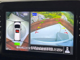 【アラウンドビューモニター】専用のカメラにより、上から見下ろしたような視点で360度クルマの周囲を確認することができます☆死角部分も確認しやすく、狭い場所での切り返しや駐車もスムーズに行えます。