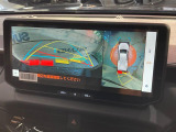 【パノラミックビューモニター】専用のカメラにより、上から見下ろしたような視点で360度クルマの周囲を確認することができます☆死角部分も確認しやすく、狭い場所での切り返しや駐車もスムーズに行えます。